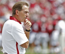 Alabama head football coach Nick Saban will speak at Union University's Roy L. White Legacy Golf and Gala May 6. 