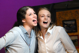 Union sophomores Lori Cunningham, left, and Emily Watlington will take the stage beginning Thursday, March 9, for the spring production of "The Spitfire Grill." (Photo by Morris Abernathy)