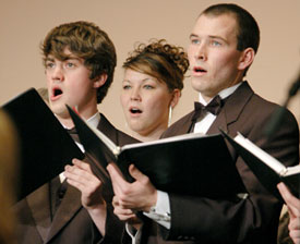 The Union University Singers will be one of the groups performing at "A Union Christmas" Dec. 5. (Photo by Brad Moore)