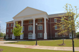 White Hall will house the departments of chemistry and biology, and the School of Nursing. (Photo by Morris Abernathy)