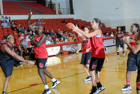 The Lady Bulldogs play a game during Bulldog Madness. - Photo by Morris Abernathy