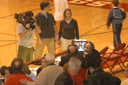 Crew members of UBS, Union's Broadcasting Society, help deliver Union basketball to homes all over West Tennessee. - Photo by Justin Veneman