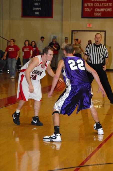 Matt Neaville prepares to run a play during a game versus conference opponent Bethel (Tenn.) College. - Photo by Morris Abernathy