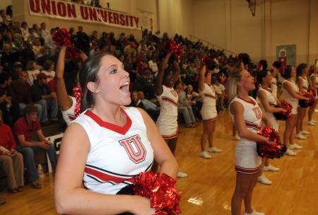 Union cheerleaders - Photo by Morris Abernathy
