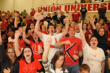 Union students in Fred DeLay Gymnasium. - Photo by Morris Abernathy