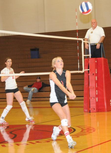 Katie Adams prepares to pass the ball. - Photo by Morris Abernathy