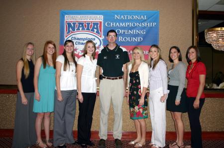 The Union volleyball team participated in the 2008 NAIA Volleyball National Tournament. - Photo by Uncredited
