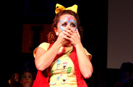 The ladies of Chi Omega perform a very colorful Wizard of Oz themed skit for the 2009 SAC Variety Show. - Photo by Kristi McMurry Woody
