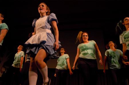 The ladies of Zeta Tau Alpha perform in the SAC Variety Show. - Photo by Angela Abbamonte
