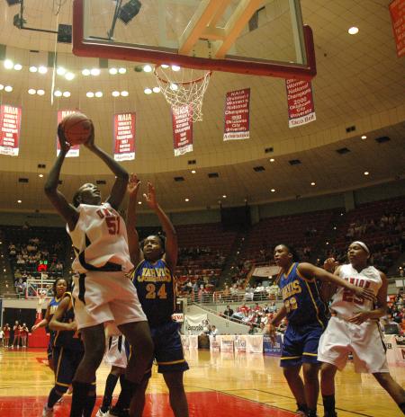 Josephine Owino. Union claims 2009 NAIA Women's Basketball National Title. - Photo by Jordan Buie