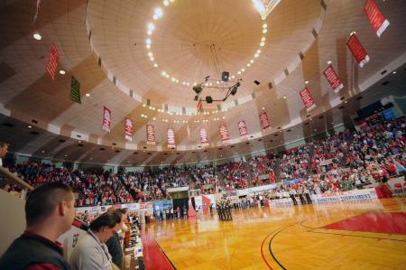 Oman Arena was packed for the NAIA National Championship pairing of Union vs. Lambuth. - Photo by Morris Abernathy