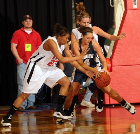 Ashley Lillard goes for a steal against Lambuth during the NAIA national championship game. - Photo by Morris Abernathy