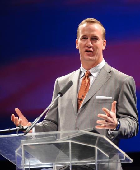 Peyton Manning was the keynote speaker for Union's first Roy L. White Legacy Golf & Gala. - Photo by Morris Abernathy