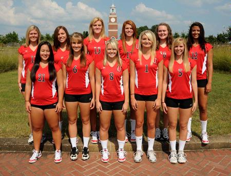 2009 Union University volleyball team - Photo by Morris Abernathy