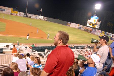 Many Union faculty and students attended college night held at Pringles Park. They were treated to a $1 game and discounted drinks and food. - Photo by Kristi McMurry Woody