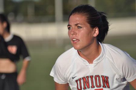 Jamie Haynes surveys the field during Union's match with Union (Ky.). - Photo by Tommy Sadler