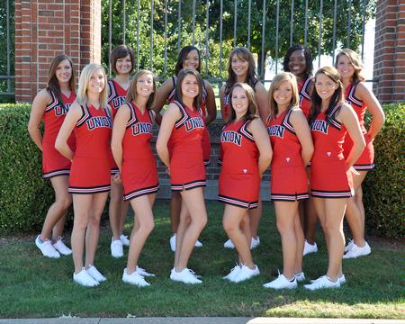 2009-10 Union University Cheerleaders - Photo by Steven Aldridge