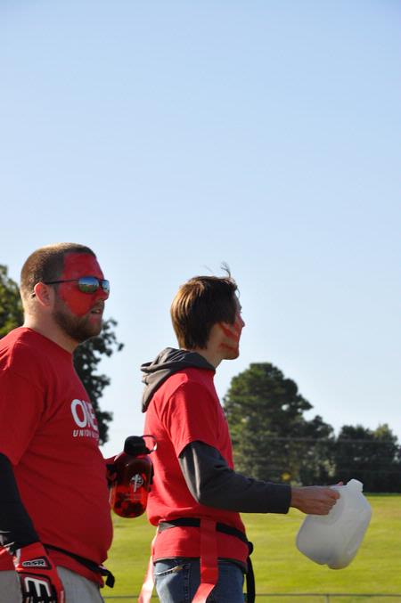 Union students support the cross country teams at the Union Cross Country Invitational. - Photo by Uncredited