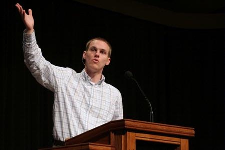 David Platt, senior pastor of The Church at Brook Hills, teaches in chapel.  - Photo by Kristi McMurry Woody