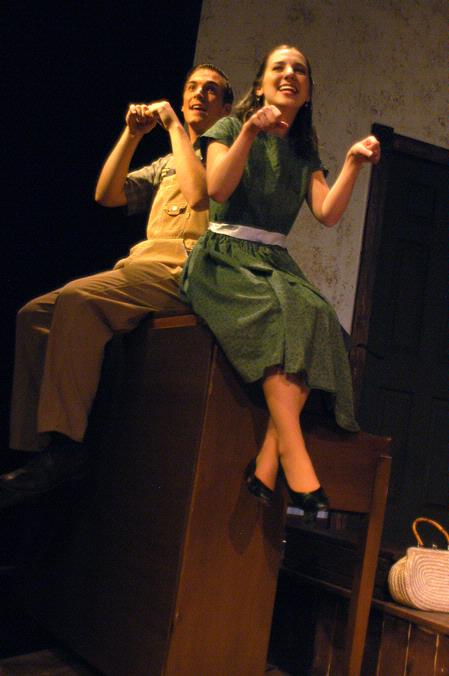 David Conway and Sara Chinery perform in Smoke on the Mountain. - Photo by Angela Abbamonte