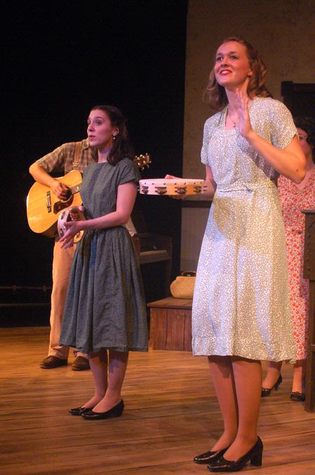 Sara Chinery and Caitlin Riggs perform in Smoke on the Mountain. - Photo by Angela Abbamonte
