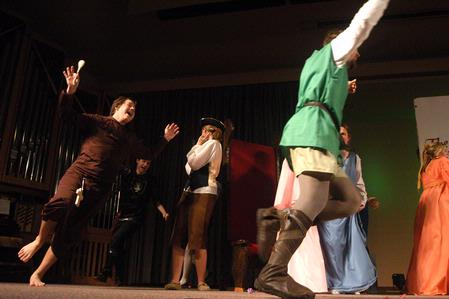 Jonathan Lambach and other Union Players perform in Robin Hood for the annual Children's Play. - Photo by Angela Abbamonte