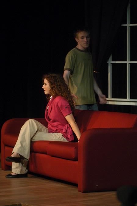 Greer Bishop and Kip Arrowood perform in Reap the Whirlwind.  - Photo by Angela Abbamonte