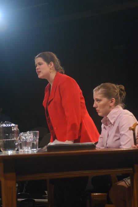 Margaret Broersma and Melissa Miller perform in Reap the Whirlwind. - Photo by Angela Abbamonte