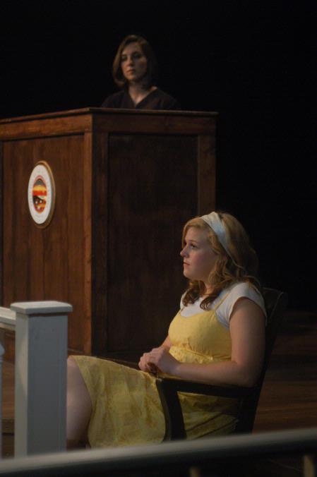 Tiffany Wade and Sara Chinery perform in Reap the Whirlwind. - Photo by Angela Abbamonte