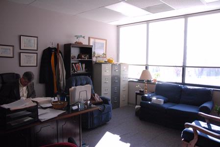 Paul Deschenes in his office for Counseling Services. - Photo by Kristi McMurry Woody