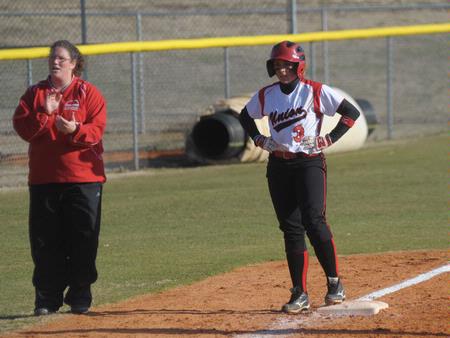 Coach Hall and Brittany Burkett - Photo by Morris Abernathy