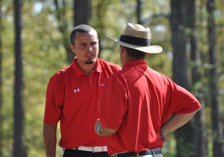 Ryan Chandler and coach Andy Rushing. - Photo by Steven Aldridge