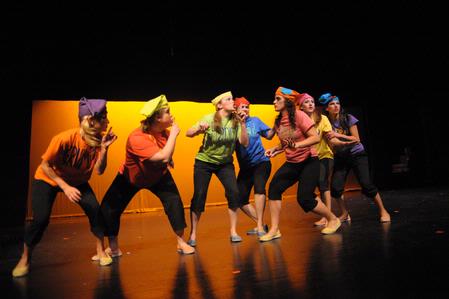 The women of Kappa Delta perform a skit about Snow White and the Seven Dwarfs for the 2010 SAC Variety Show. - Photo by Morris Abernathy