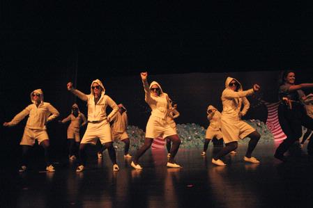 The women of Chi Omega perform Willy Wonka and the Chocolate Factory for Variety Show 2010. - Photo by Morris Abernathy