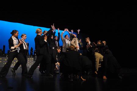 The women of Zeta Tau Alpha perform their version of Catch Me If You Can for the 2010 Variety Show. - Photo by Morris Abernathy