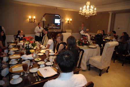 Mrs. Lanese Dockery and Mrs. Sherry Tignor host the annual Etiquette Luncheon, which teaches students etiquette for lunch/dinner interviews.  - Photo by Morris Abernathy