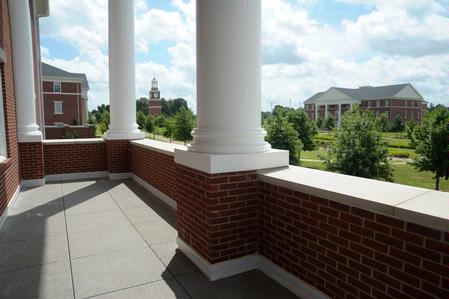 The view of the Great Lawn from the balcony of Providence Hall. - Photo by Morris Abernathy