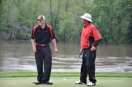 Clay Mallard (left), head coach Andy Rushing. - Photo by Steven Aldridge