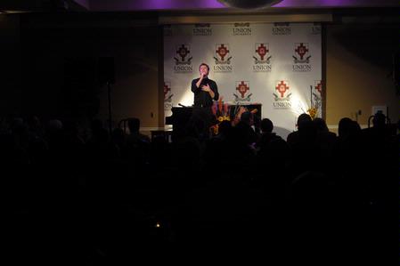 Union University held its annual Back to School Dinner for their faculty and staff on Tuesday. Travis Cottrell, a Christian singer, was the guest artist for the night. - Photo by Morris Abernathy