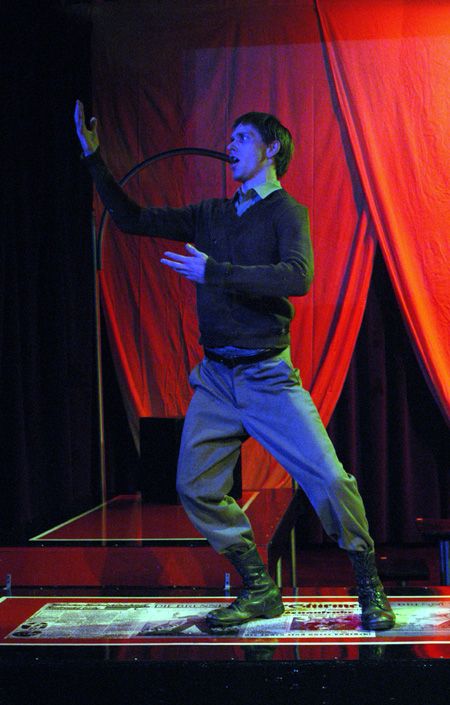Ryan Schunemann as the Devil in <i>Die Ratzel</i>. - Photo by Jim Veneman