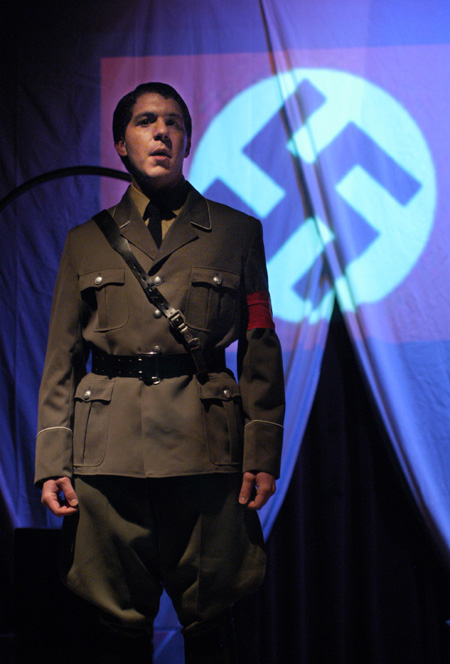 Jeremy Parker as the Direktor in <i>Die Ratzel</i>. - Photo by Jim Veneman