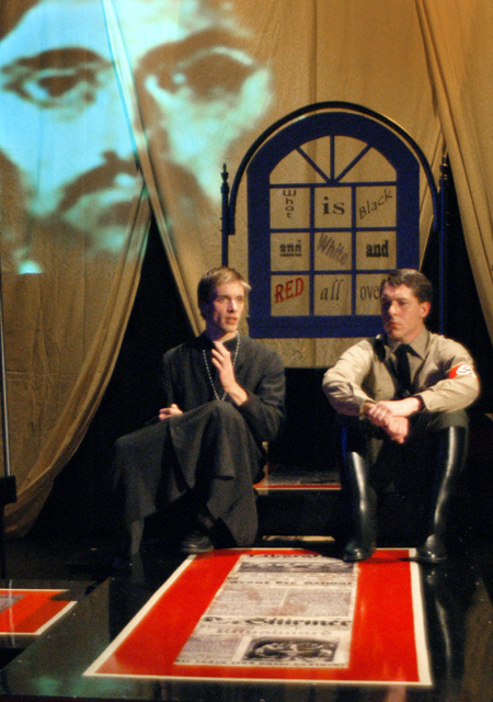 Ryan Schunemann and Jeremy Parker in <i>Die Ratzel</i>. - Photo by Jim Veneman