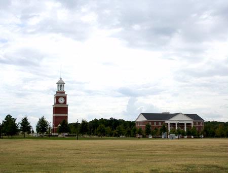Miller Tower and White Hall on a gorgeous day on campus.  - Photo by Deanna Santangelo