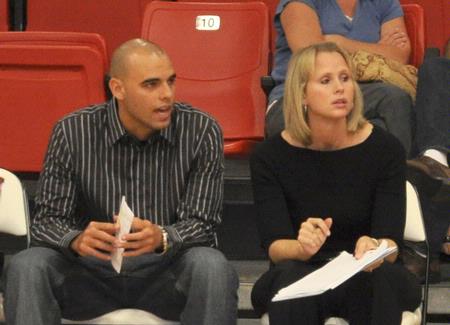 Assistant Coach Ariel Apolinario and Head Coach Kelly Elliott - Photo by Steven Aldridge