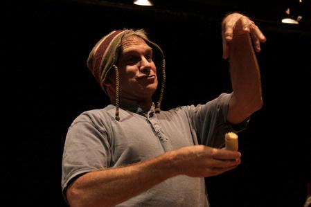 Curt Cloninger performs in the W.D. Powell Theatre.  - Photo by Deanna Santangelo