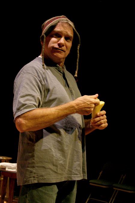 Curt Cloninger gives a hilarious performance in the W.D. Powell Theatre as part of the Lyceum.  - Photo by Deanna Santangelo