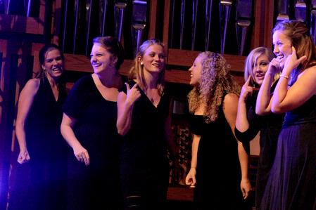 The Ladies of Kappa Delta sing Christmas songs for this year's Christmas themed All-Sing. - Photo by Deanna Santangelo