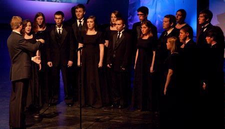 Proclamation singers present "Nearer, Still Nearer" arranged by Dan Forrest at the opening of the 13th Annual Scholarship Banquet.  - Photo by Ebbie Davis