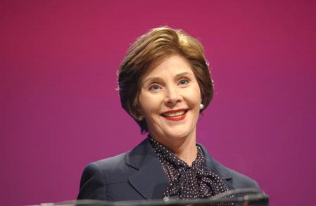 Laura Bush, former first lady of the United States, speaks about her life at the White House for the 13th annual Scholarship Banquet.  - Photo by Morris Abernathy