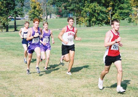 Sophomore Chris Arnold runs in the Univ. of Tennessee-Martin Invitational. - Photo by Uncredited